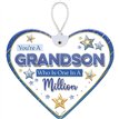 HEARTFELT GRANDSON CERAMIC HEART