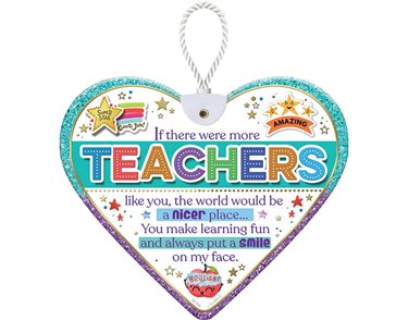 HEARTFELT TEACHER CERAMIC HEART