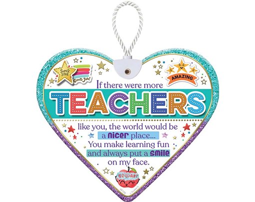 HEARTFELT TEACHER CERAMIC HEART
