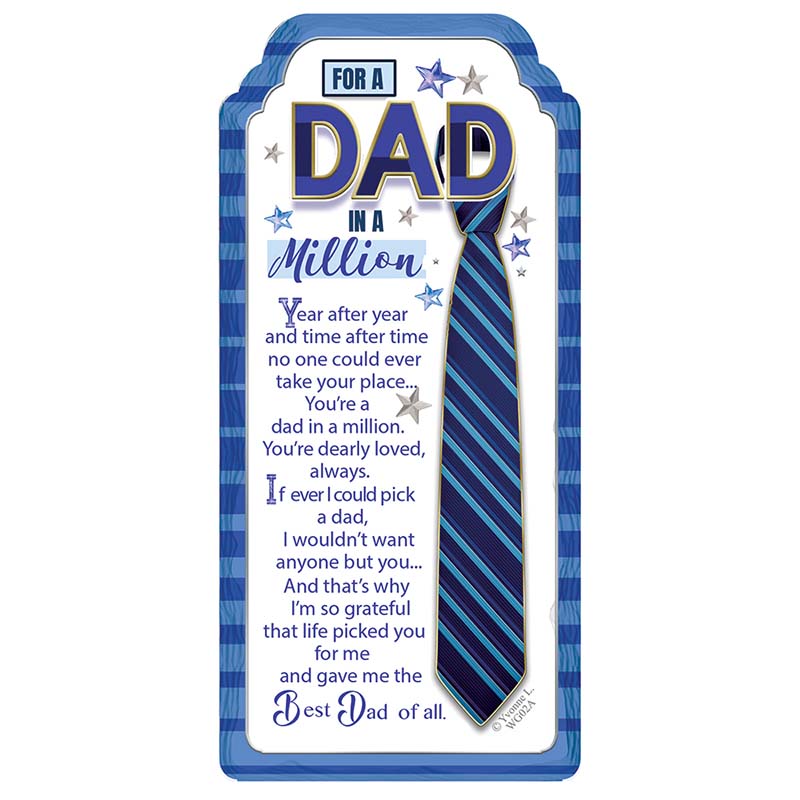 WORD GALLERY DAD IN A MILLION CERAMIC PLAQUE