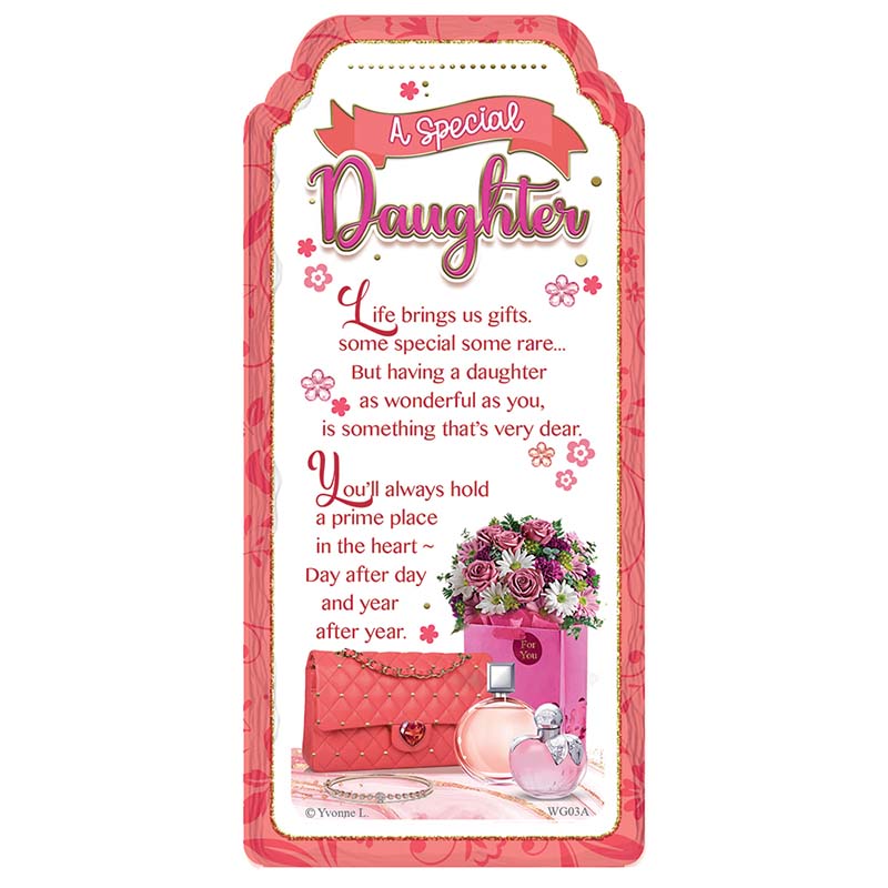 WORD GALLERY SPECIAL DAUGHTER CERAMIC PLAQUE