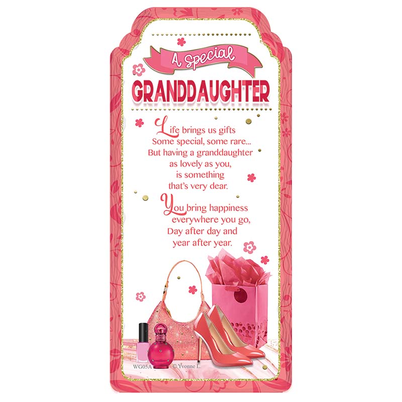 WORD GALLERY SPECIAL GRANDDAUGHTER CERAMIC PLAQUE