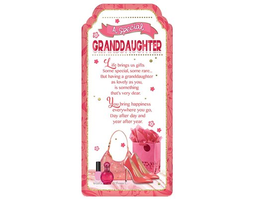 WORD GALLERY SPECIAL GRANDDAUGHTER CERAMIC PLAQUE