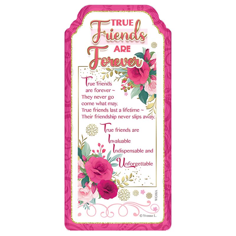 WORD GALLERY TRUE FRIENDS CERAMIC PLAQUE