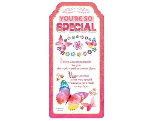 WORD GALLERY YOU'RE SO SPECIAL CERAMIC PLAQUE