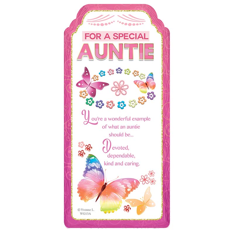 WORD GALLERY SPECIAL AUNTIE CERAMIC PLAQUE