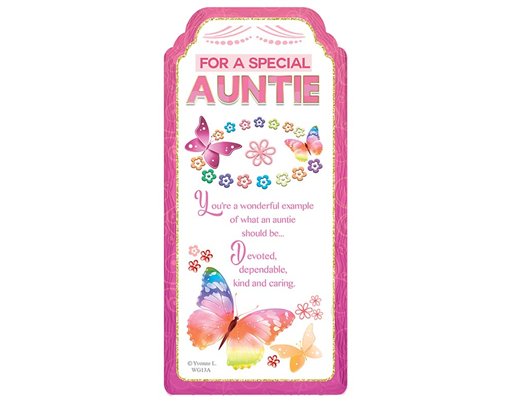 WORD GALLERY SPECIAL AUNTIE CERAMIC PLAQUE