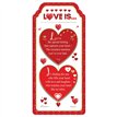 WORD GALLERY LOVE IS .... CERAMIC PLAQUE