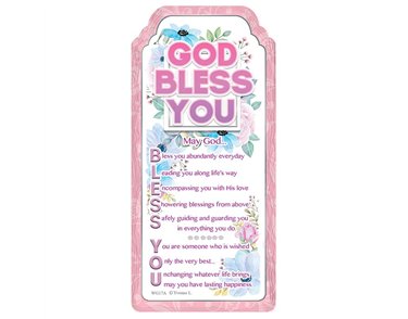 WORD GALLERY GOD BLESS YOU CERAMIC PLAQUE