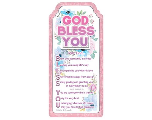 WORD GALLERY GOD BLESS YOU CERAMIC PLAQUE
