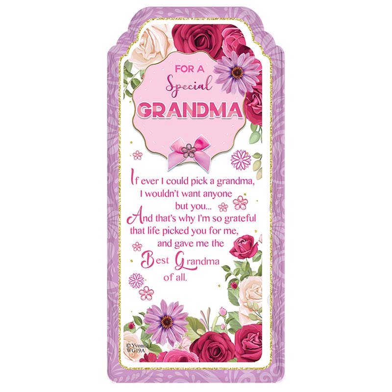 WORD GALLERY SPECIAL GRANDMA CERAMIC PLAQUE