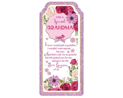 WORD GALLERY SPECIAL GRANDMA CERAMIC PLAQUE