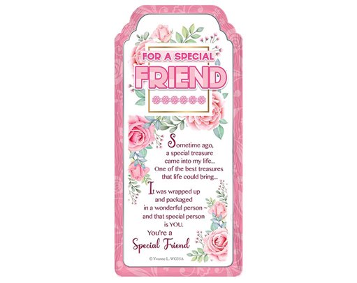 WORD GALLERY SPECIAL FRIEND CERAMIC PLAQUE