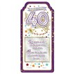 WORD GALLERY ENJOY BEING 40 CERAMIC PLAQUE
