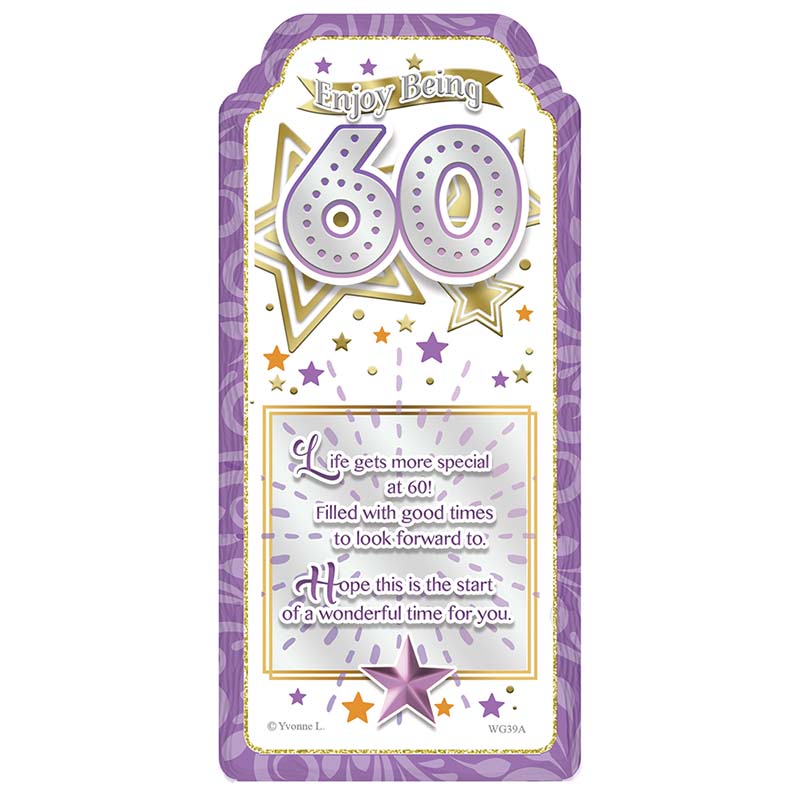 WORD GALLERY ENJOY BEING 60 CERAMIC PLAQUE