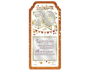 WORD GALLERY ENJOY BEING 70 CERAMIC PLAQUE