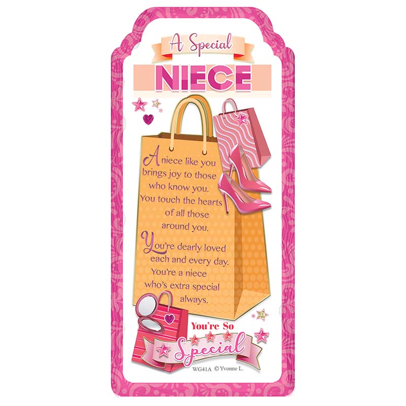 WORD GALLERY SPECIAL NIECE CERAMIC PLAQUE