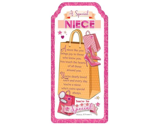 WORD GALLERY SPECIAL NIECE CERAMIC PLAQUE