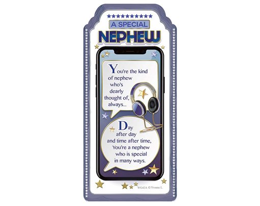 WORD GALLERY SPECIAL NEPHEW CERAMIC PLAQUE