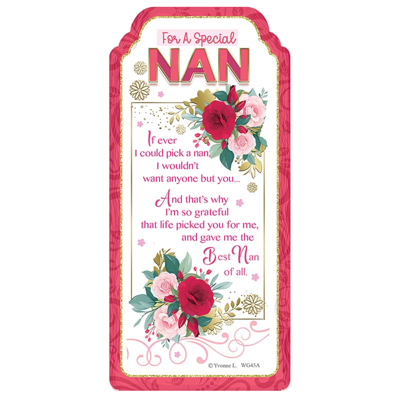 WORD GALLERY SPECIAL NAN CERAMIC PLAQUE