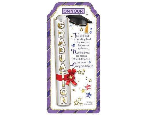 WORD GALLERY GRADUATION CERAMIC PLAQUE