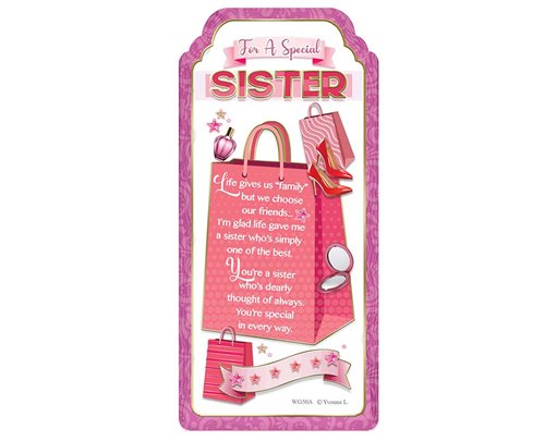 WORD GALLERY SPECIAL SISTER CERAMIC PLAQUE