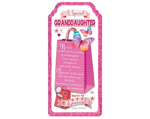 WORD GALLERY SPECIAL GRANDDAUGHTER CERAMIC PLAQUE