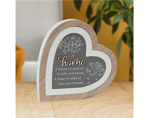 HOME HEART 3D PLAQUE