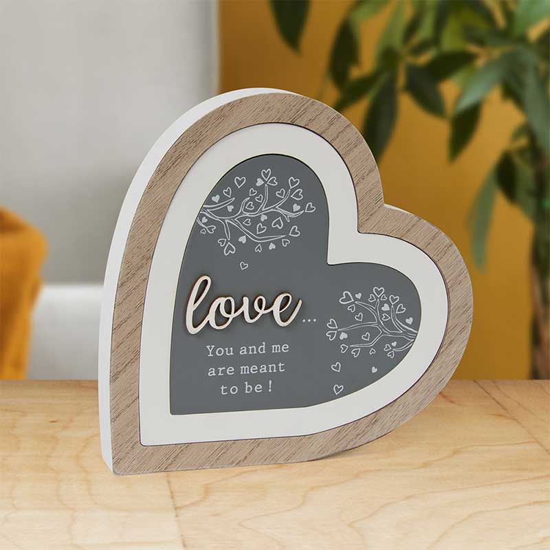 LOVE HEART 3D PLAQUE
