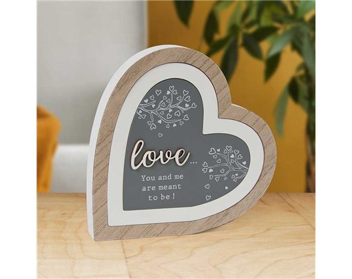 LOVE HEART 3D PLAQUE