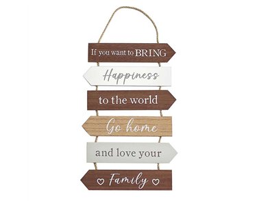 BRING HAPPINESS WORLD PLAQUE