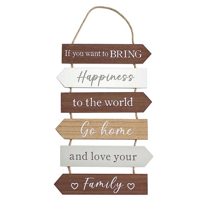BRING HAPPINESS WORLD PLAQUE