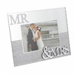 GLITTER MIRROR MR & MRS 6x4in FRAME