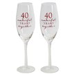 40TH ANNIVERSARY CHAMPAGNE FLUTES