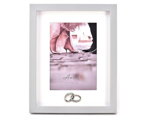5x7in PLASTIC PHOTO FRAME WITH RINGS ICON