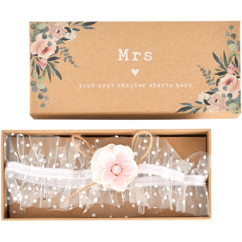 LOVE STORY BRIDAL GARTER IN GIFT BOX