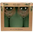 LOVE STORY MR & MRS GIN GLASSES SET
