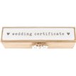 LOVE STORY WOODEN WEDDING CERTIFICATE BOX