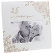 6x4in-25 YRS GOLD FLORAL FRAME