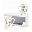 50 YEARS MR & MRS MUG SET