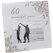 6x4in 60 YEARS GOLD FLORAL FRAME