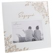 6x4in ENGAGED GOLD FLORAL FRAME