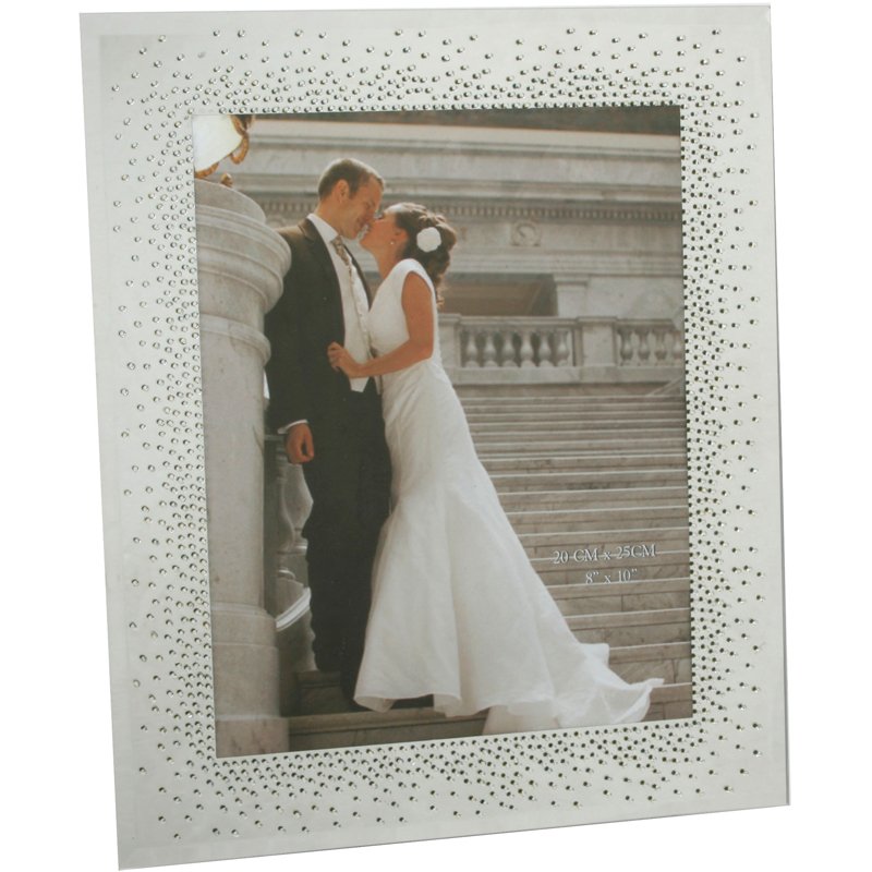 8X10 WEDDING CRYSTAL FRAME