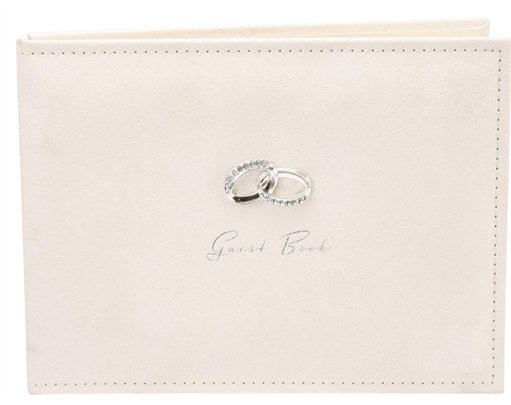FAUX SUEDE WEDDING GUEST BOOK