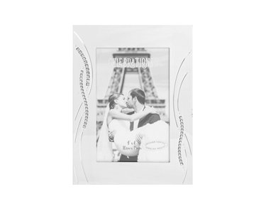 4x6in SILVER PLATED WEDDING PHOTO FRAME