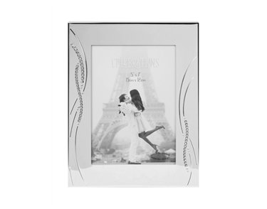 5x7in SILVER PLATED WEDDING PHOTO FRAME