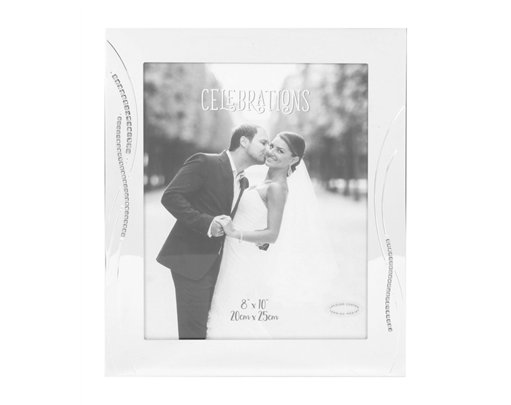 8x10in SILVER PLATED WEDDING PHOTO FRAME