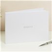 SILVER FOIL DEBOSSED PAPERWRAP GUEST BOOK
