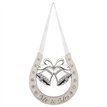 SILVER PLATED MR & MRS HORSE SHOE