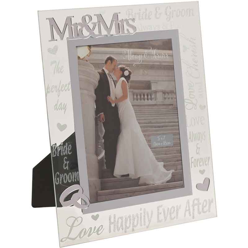 5x7in 3D WORDS MIRROR WEDDING FRAME